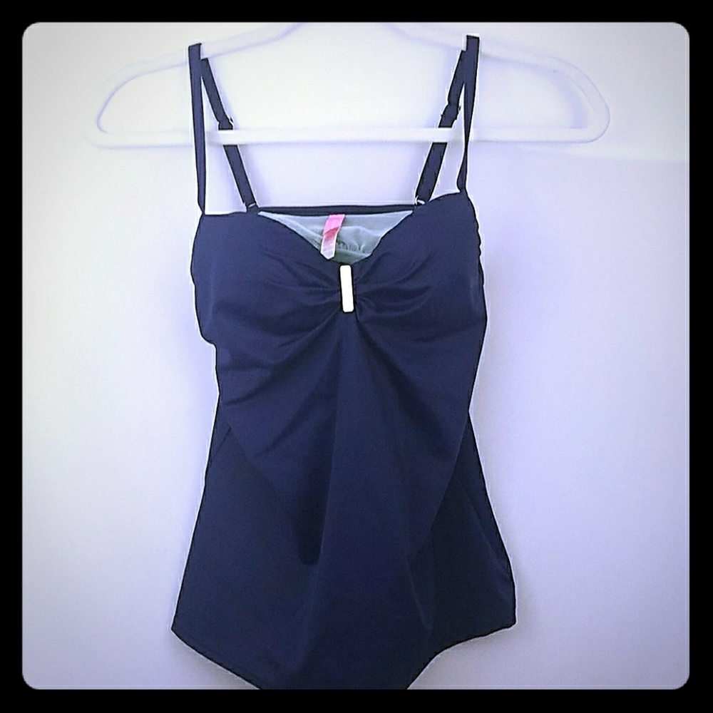 VS Tankini Swim Top Navy Blue 34A